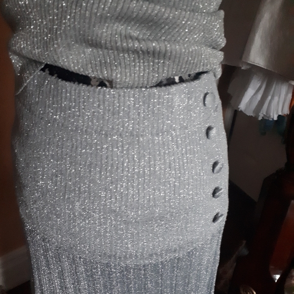 Zara silver maxi skirt - Picture 4 of 8